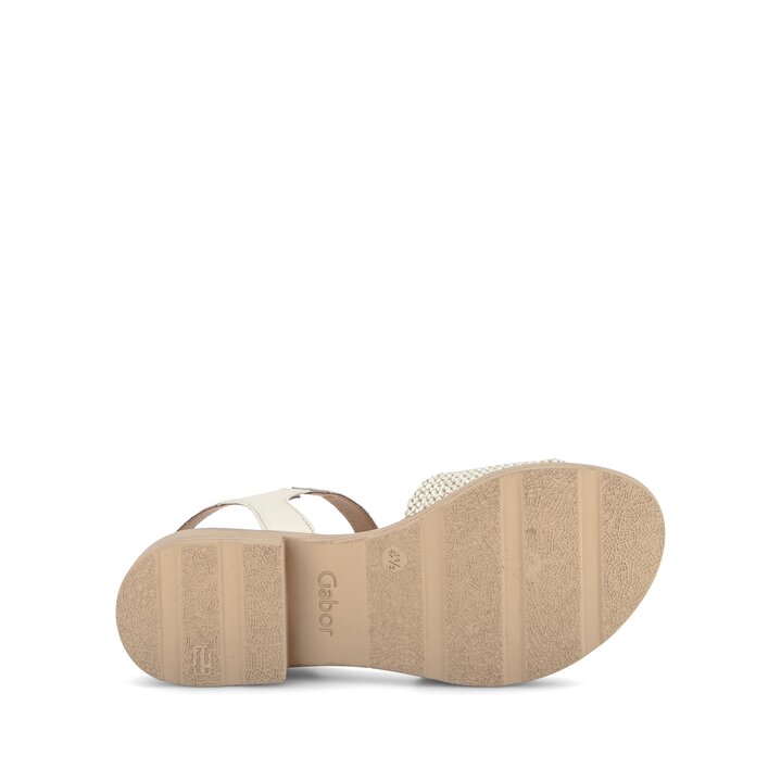 Sandal met riempjes crème #4