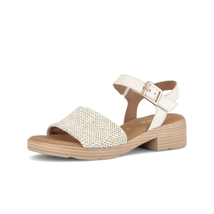 Sandal met riempjes crème #2