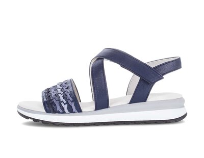 Sandale à bride bleu