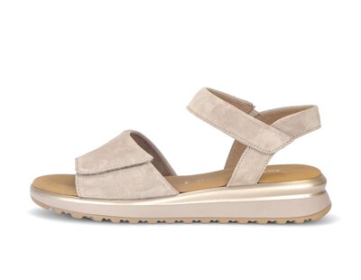 Riemchensandale beige