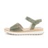 Sandal met riempjes groen
