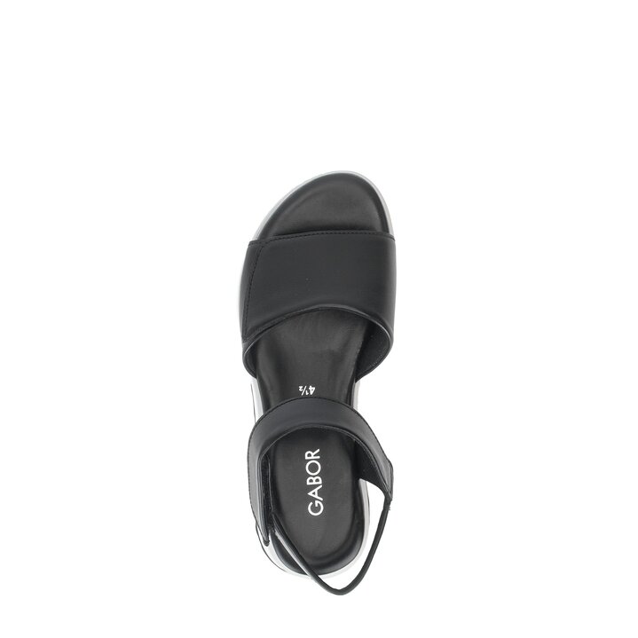 Riemchensandale schwarz #5