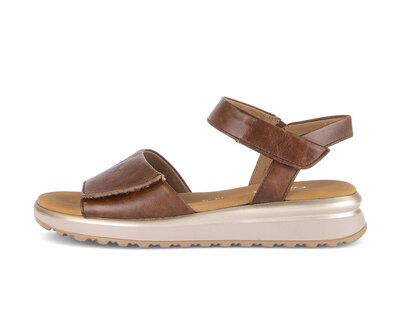 Riemchensandale braun