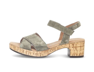 Plateau Sandale grün