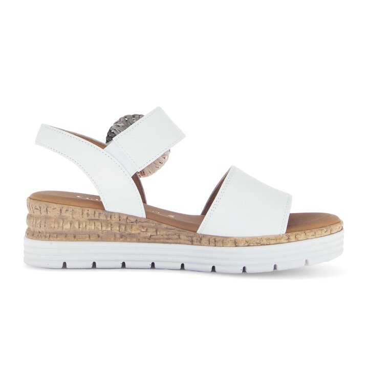 Platåsandaler vit #1