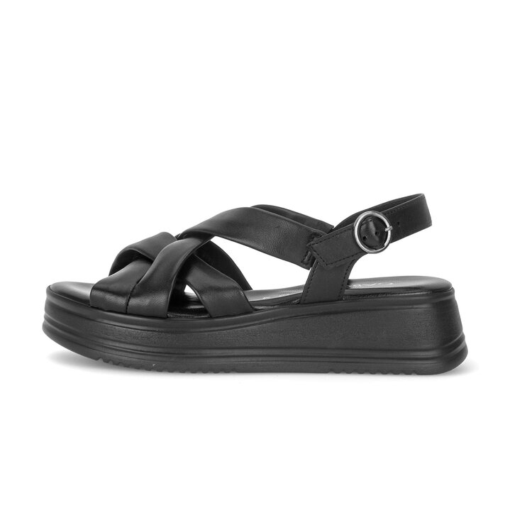 Plateau Sandale schwarz #0