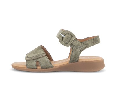 Riemchensandale grün