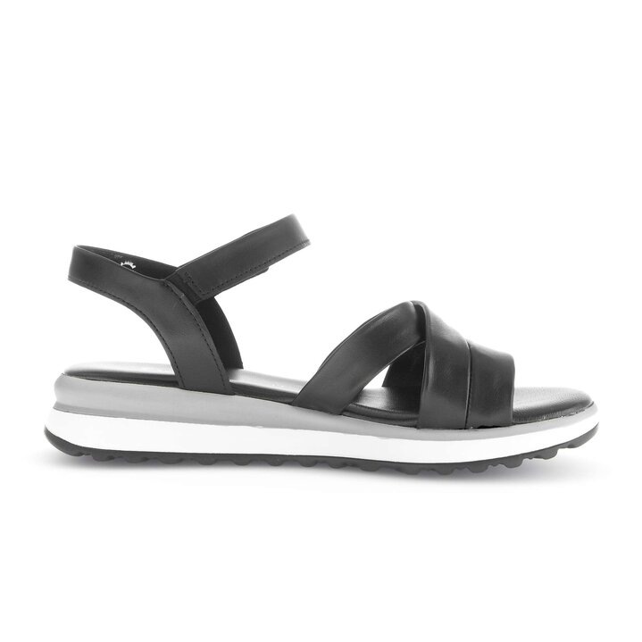 Riemchensandale schwarz #1