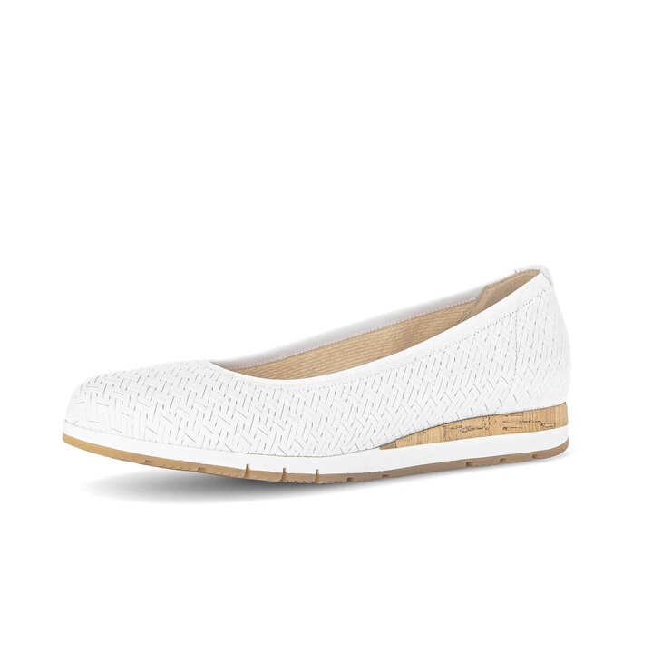 Sportiga ballerinor vit #2