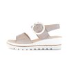 Sandalo con plateau beige