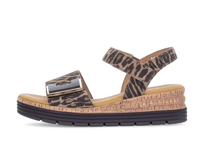 Plateau Sandale braun