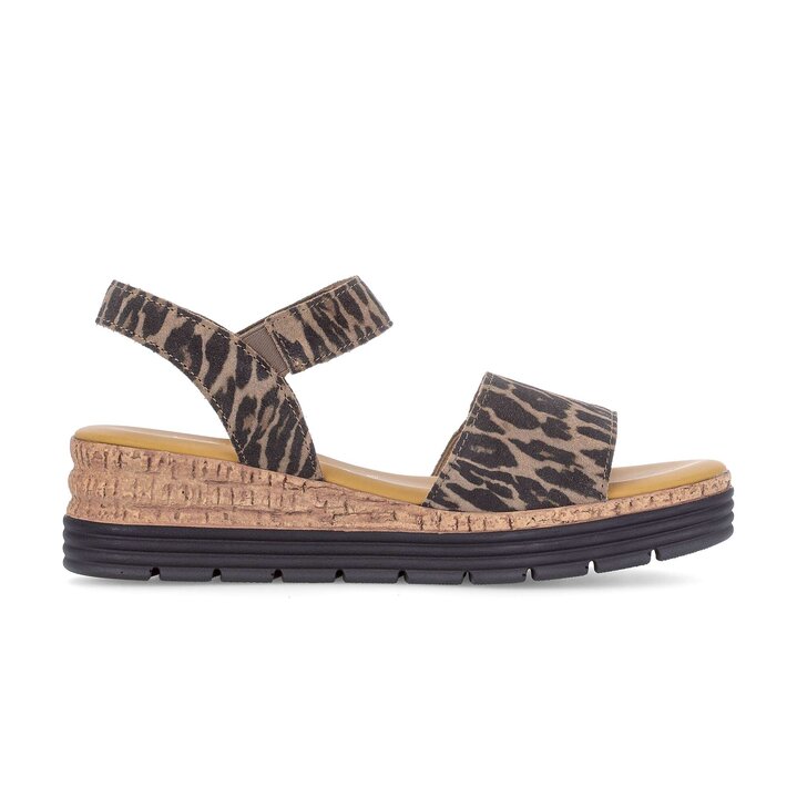 Sandale à plateforme marron #1