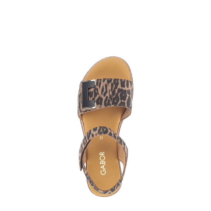 Sandale à plateforme marron #5