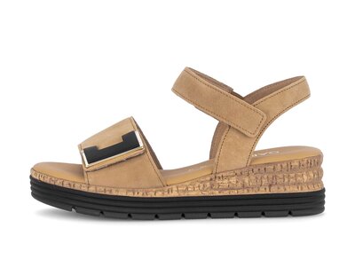 Plateau Sandale braun