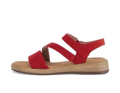 Sandalo con cinturino rosso