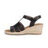 Keilsandalette schwarz