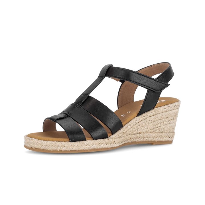 Sandalo con zeppa nero #2