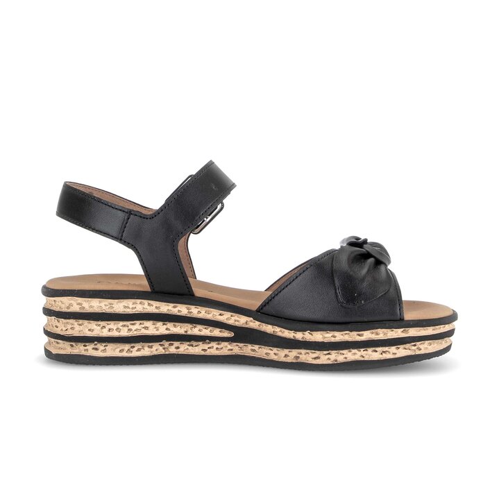 Plateau Sandale schwarz #1