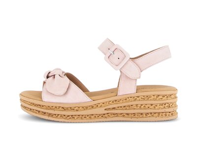 Sandale met plateauzool rose