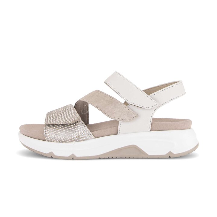 Sandalo con plateau beige #0