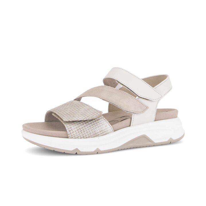 Sandalo con plateau beige #2