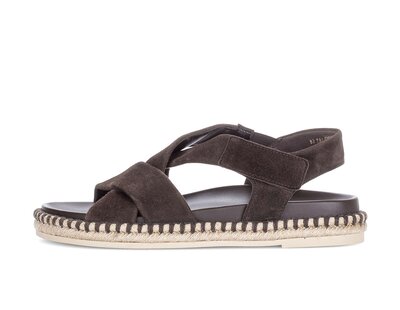 Riemchensandale braun