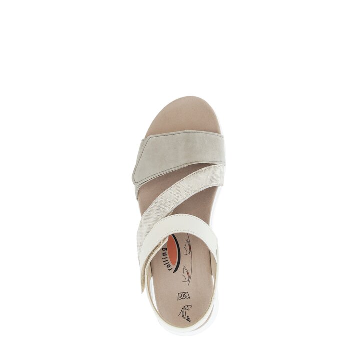 Sandalo con plateau multicolore #5