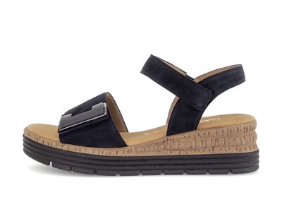 Sandale à plateforme bleu