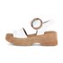 Sandalo con plateau crema
