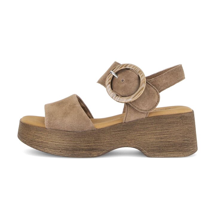 Sandale à plateforme marron #0