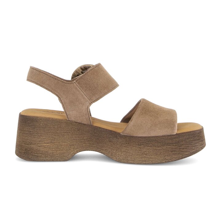 Sandale à plateforme marron #1