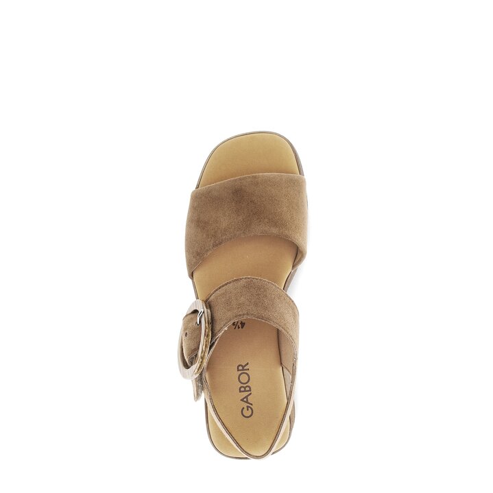 Sandale à plateforme marron #5