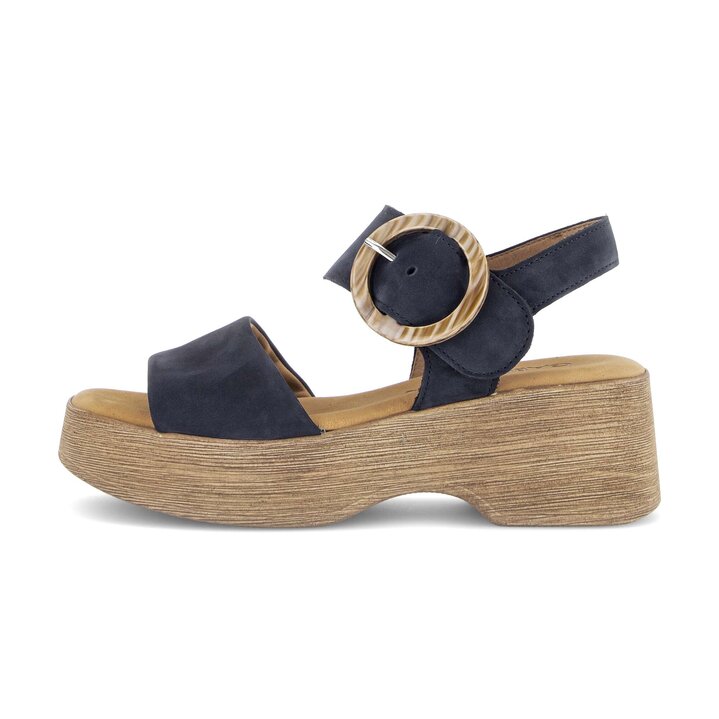 Sandale met plateauzool blauw #0