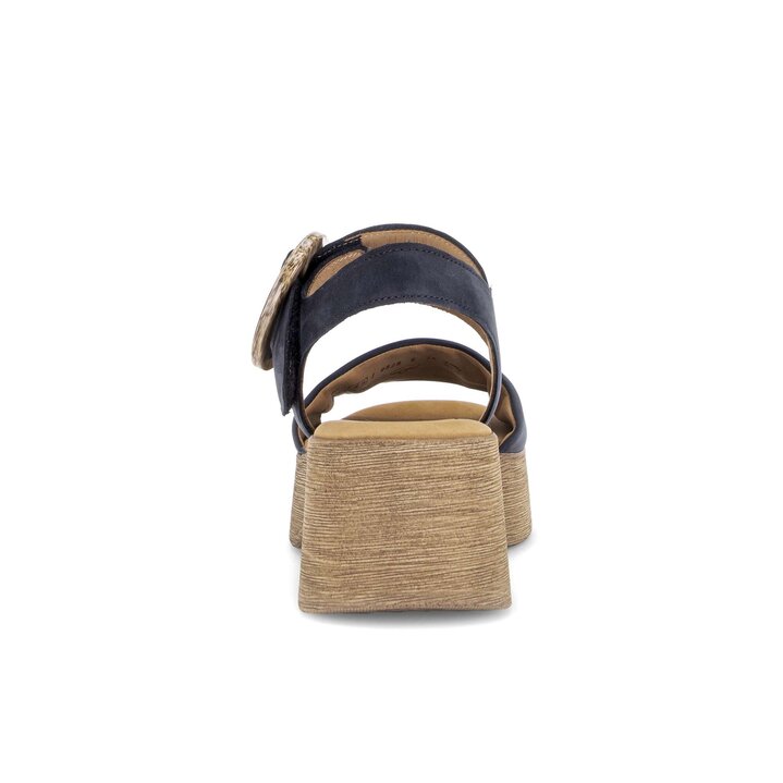 Sandale met plateauzool blauw #3