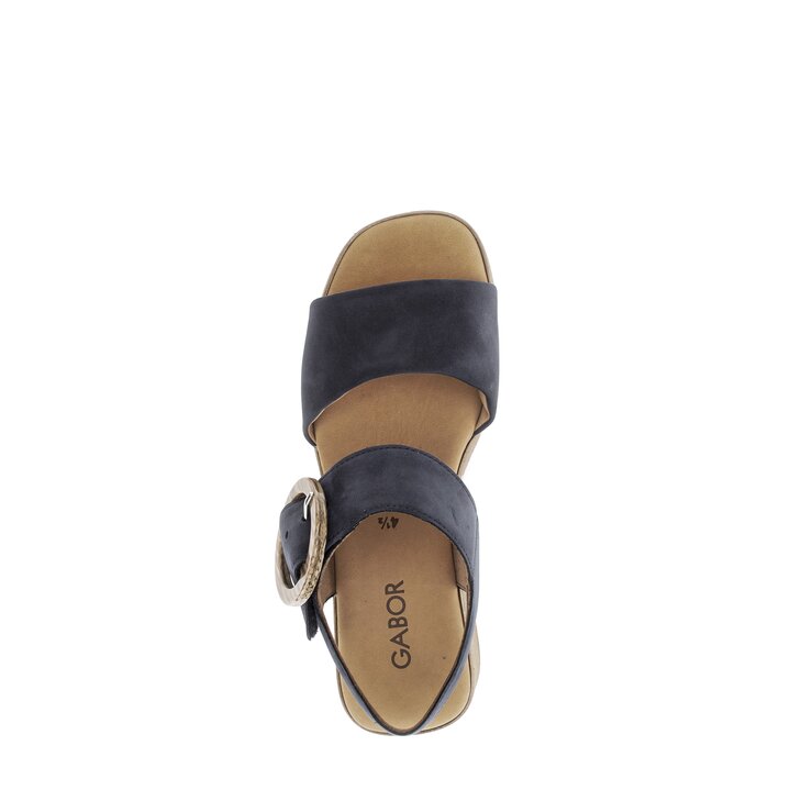 Sandale met plateauzool blauw #5