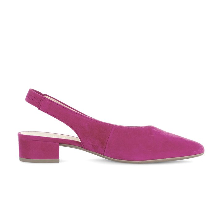 Escarpin à talon ouvert fuchsia #1