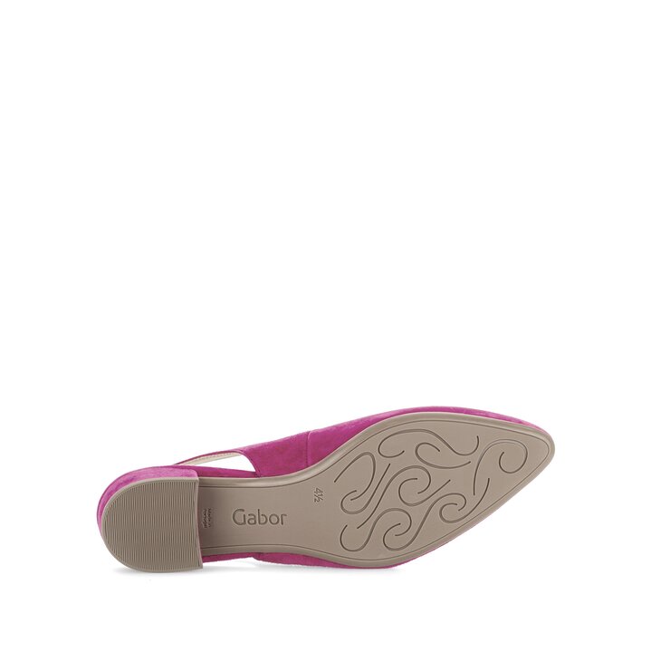 Escarpin à talon ouvert fuchsia #4