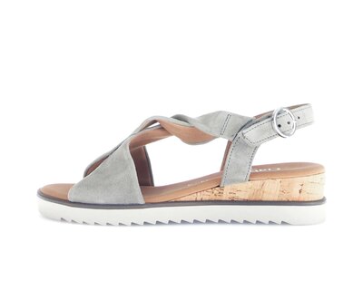 Keilsandalette grün