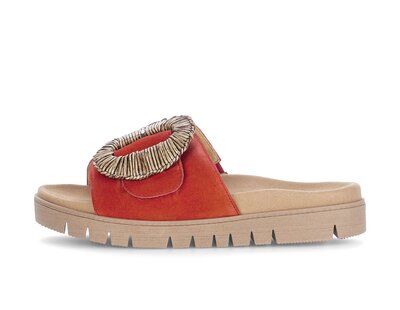 Pantoletter röd