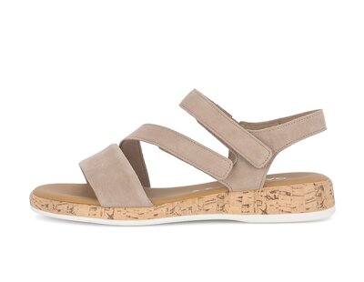 Sandale à bride beige