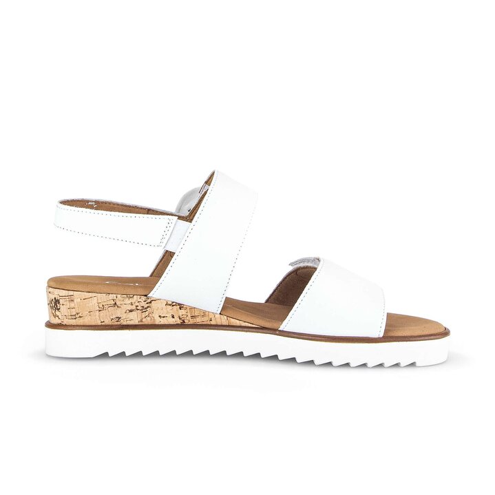 Plateau Sandale weiß #1