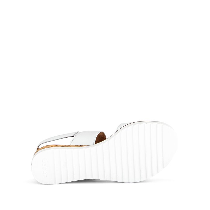 Plateau Sandale weiß #4