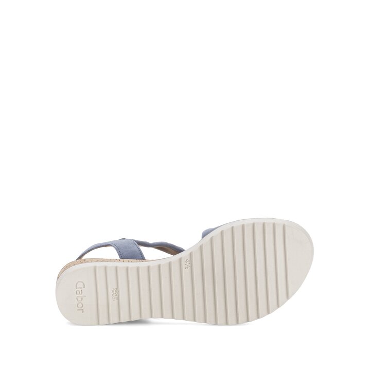 Sandaleno met sleehak blauw #4