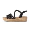 Sandale à plateforme noir