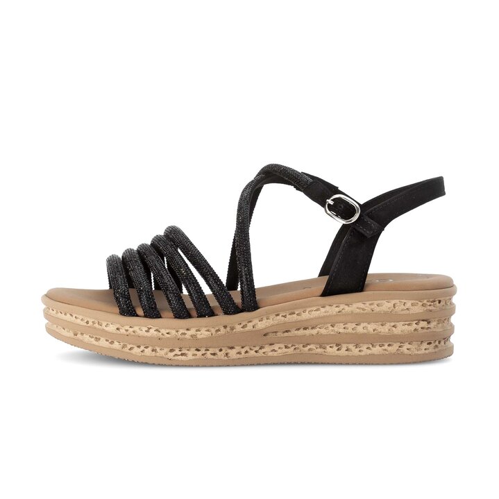 Sandale à plateforme noir #0