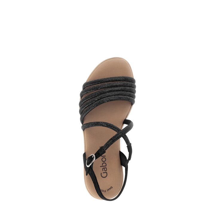 Sandale à plateforme noir #5