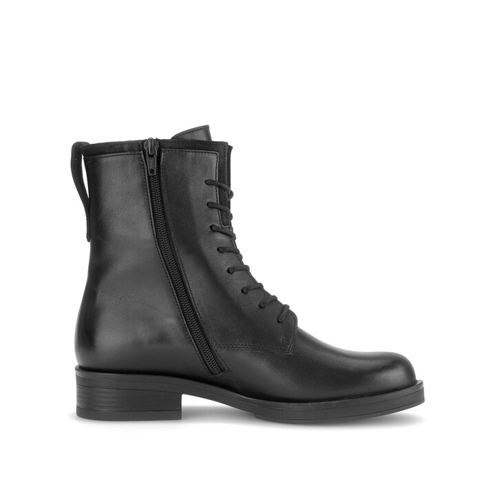 Schnürstiefelette schwarz #1