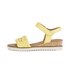 Sandales compensées jaune