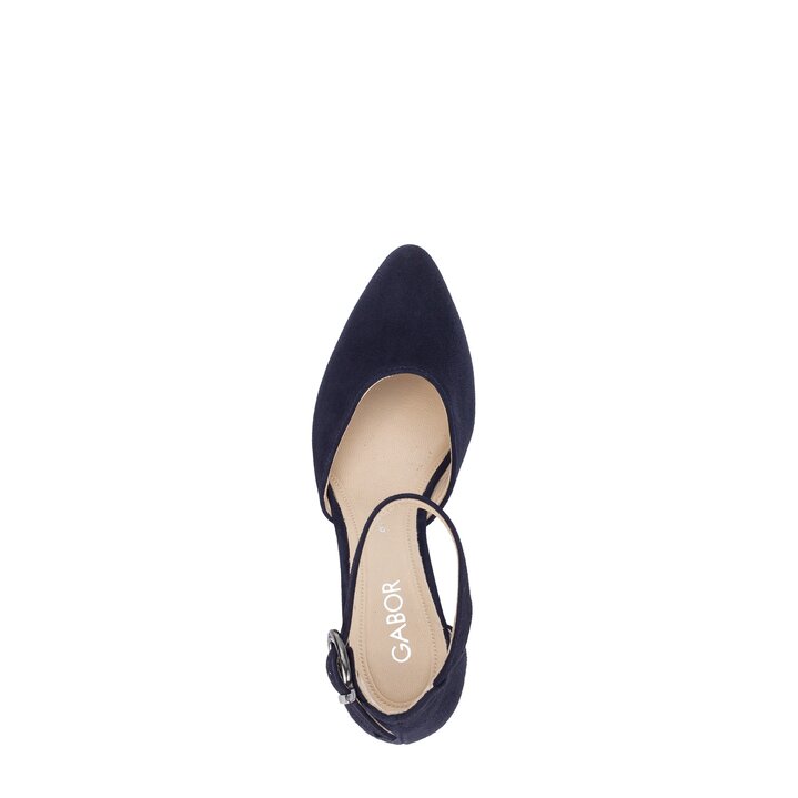 Spangenpumps blau #5