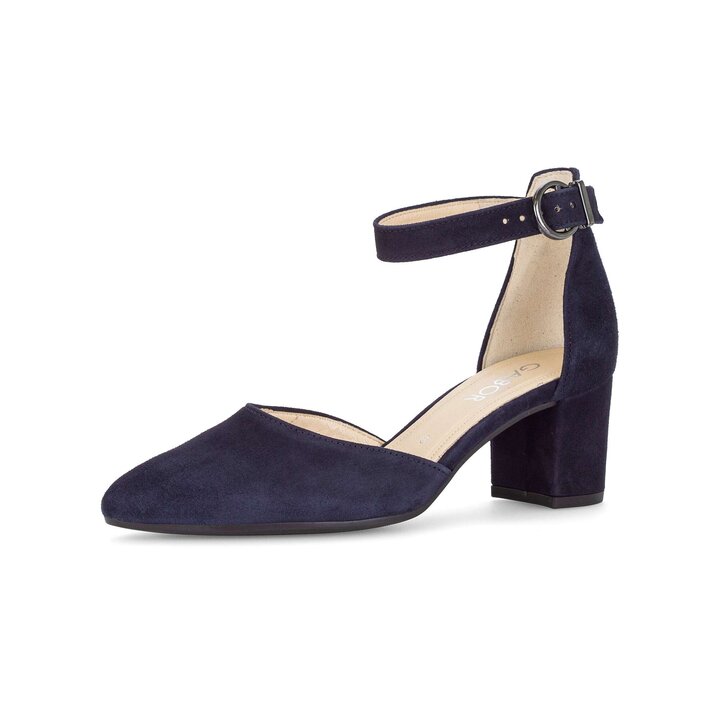 Spangenpumps blau #2